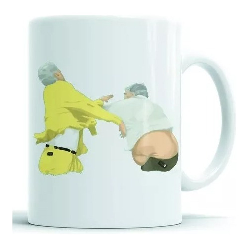 Taza De Cafe Ceramica - Mauro Viale Vs Samid Con Cajita