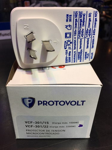 Imagen 2 de 4 de Protector De Tension 2200w Microcontrolado Industria Arg