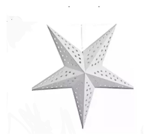 Estrella De Papel Lámpara Blanca