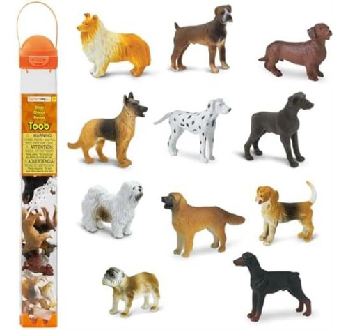 Safari Ltd. Dogs Toob Mini Figuras: Perro Salchicha, Perro Y