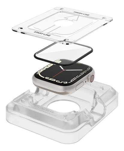 Imagem 4 de 5 de Pelicula Spigen Ez Fit Para Apple Watch S7 45mm