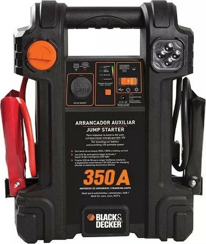 Arrancador Auxiliar Para Auto 350a 12v Black + Decker Js350s