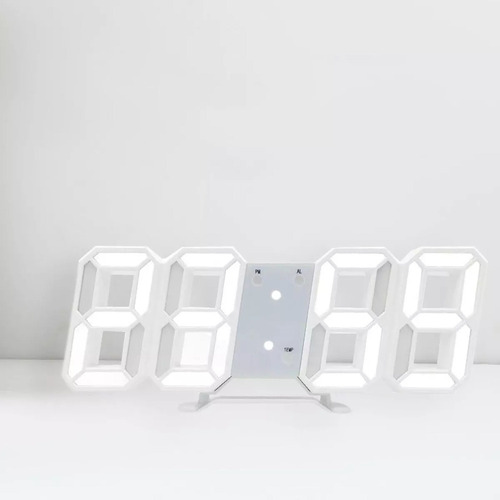 Reloj Digital Alarma 3d De Pared Multifuncional 24/12hrs
