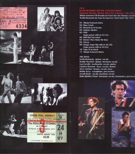 Rolling Stones Box 4cd Kbfh Broadcast Shows Cerrada C/envio