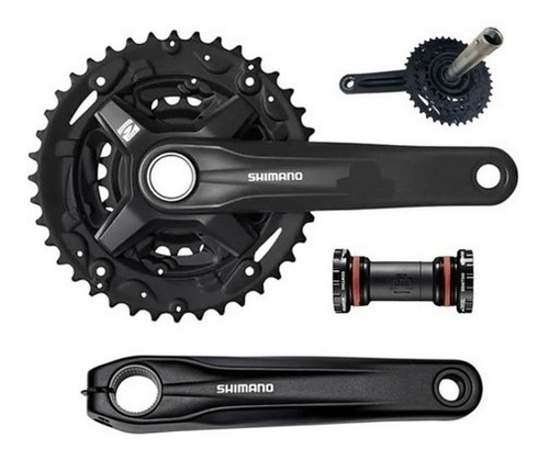 Multiplicacion Shimano Altus Fc-mt210 Con Eje Hueco 9 Pasos