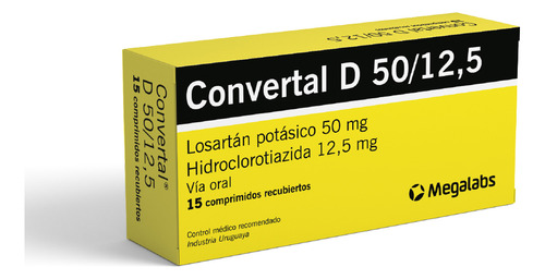 Convertal D® 50/12.5 X 15 Comprimidos