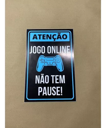 Plaquinha Quadro Cordinha Mensagens - Jogo Online não tem Pause