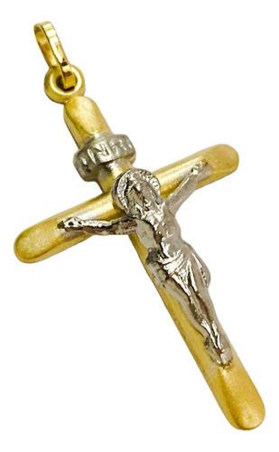 Pingente Em Ouro 18k Cruz Crucifixo Jesus Cristo G À Vista