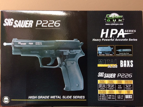 Pistola Sig Sauer P226 Airsoft Réplica Cal 6 Mm