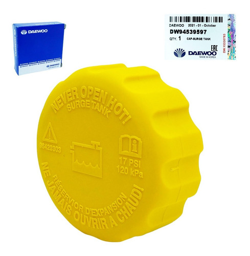 Imagen 5 de 10 de Tapa Envase Refrigerante Aveo Optra Spark Corsa Meriva
