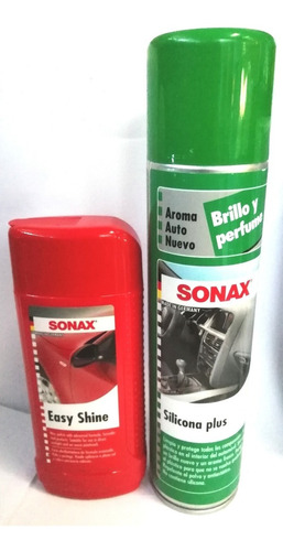 Kit Sonax Cera Easy Shine + Silicona Aromas 