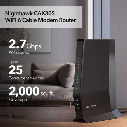 Router Combo De Cable Módem Netgear Nighthawk Wifi 6,
