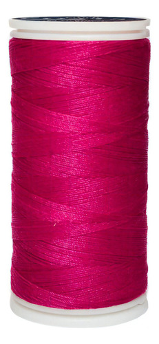 Caja 12 Pzas Hilo Coats Poliéster Liso 3 Cabos Fibra Corta Color T6980-3128 Violeta Brillante