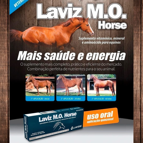 Mo Horse 2x40g Suplemento De Vitaminas Cavalo - Lavizoo