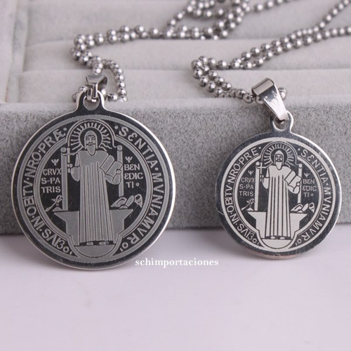 Nueva Medallon De San Benito ++ Consagrado ++ Acero