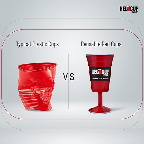Juego De 2 Copas De Vino Tinto De 14 Oz, Duraderas Y Sin Bpa