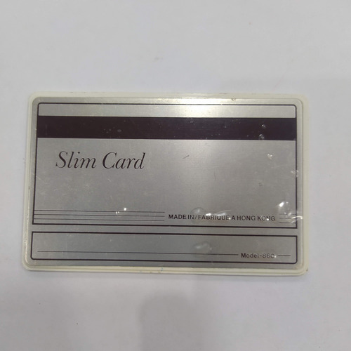 Antigua Calculadora Solar Tarjeta Slim Card Funciona (Usado)