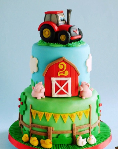 Adorno De Torta La Granja .22 Pzas .de Puro Arte!!