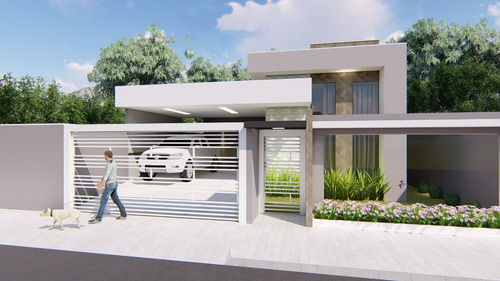Imagem 2 de 8 de Planta De Casa 2 Quartos - Projeto Arquitetônico Completo