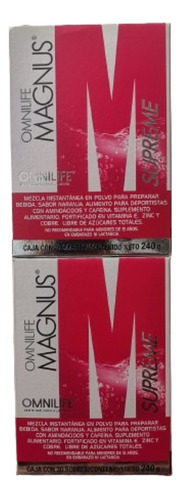 02 Cajas De Energizante Natural - Complejo B + Taurina 