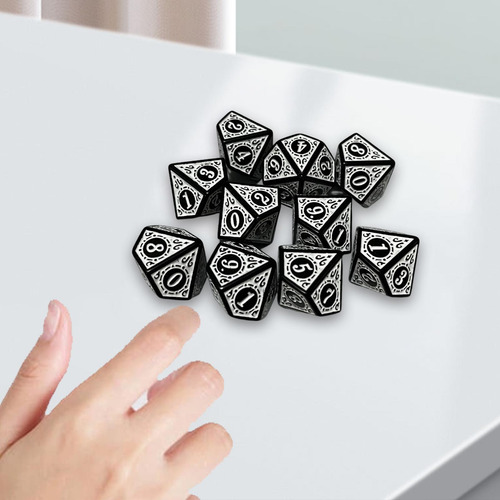 4 X 10 Piezas De Dados De Acrílico D10 Dados De Juego Para