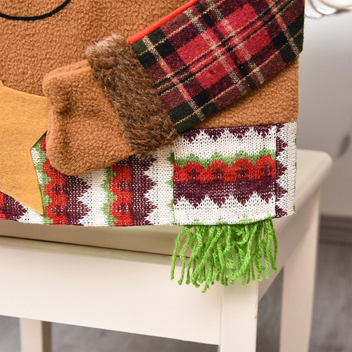 Funda Trasera Para Silla Navideña, Decoración Reno