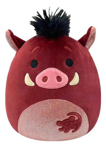 Squishmallows Pelucia Pumbaa O Rei Leão Sunny Cor Vermelho
