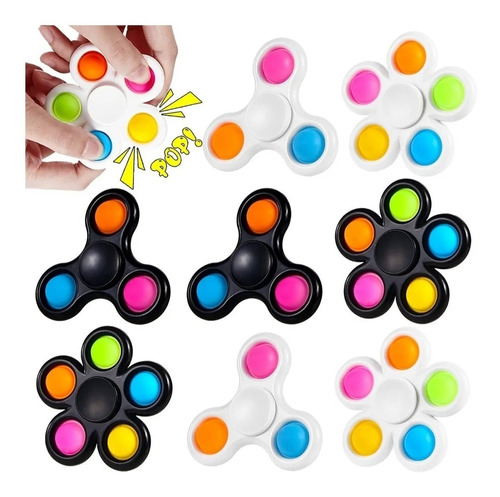  Spinner Push Pop It Fidget Toy Antiestres Juguete Juego