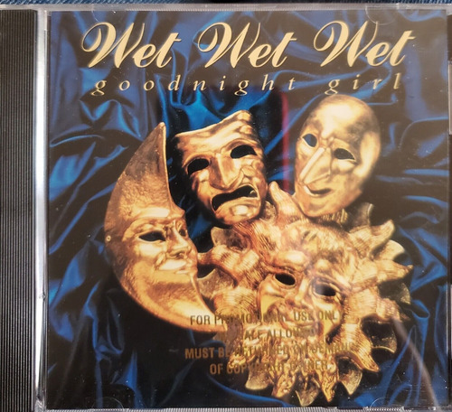 Wet Wet Wet Cd Maxi Single 2 Temas Goodnight Girl 1994 Usa !