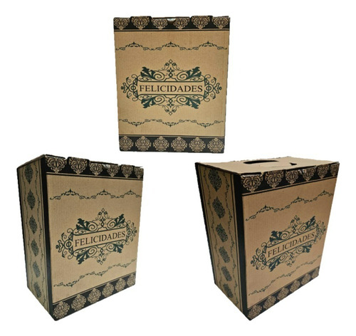 Caja Navidad Cartón Microcorrugado Estuche Regalo Empresario
