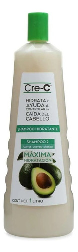 Shampoo Cre-c Máxima Hidratación Y Caída Del Cabello 1 Litro