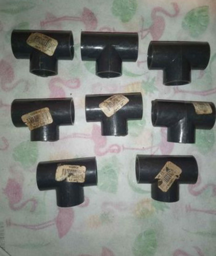 Imagen 2 de 2 de 8 Uniones Plásticos Tipo T, En Pvc, Medidas 3/4, Nuevas Ref8