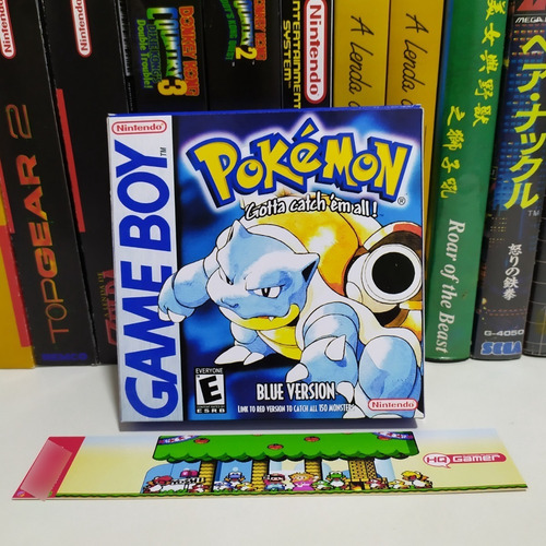 Pokémon Blue Version - Box Do Jogo (gba)