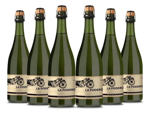 Champagne La Poderosa Extra Brut 750 Ml. Caja 6 Botellas