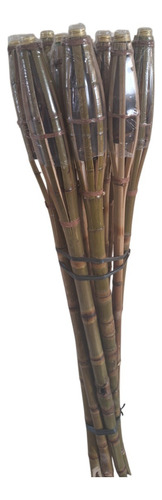 Kit Com 08 Tochas De Bambu Completa
