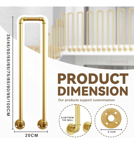 Outdoor Hand Rails For Steps, Fit 1 Or 3 Steps Exterior Stai