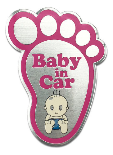 Pegatina Baby In Car Baby Board Car Adhesivo De Aluminio Par