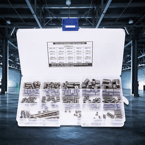 * Kit De 300 Parafusos Cativos Hexagonais Combinados Em C