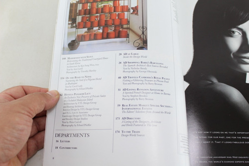 R057 Architectural Digest -- August 2000 Exotic Homes (Usado)