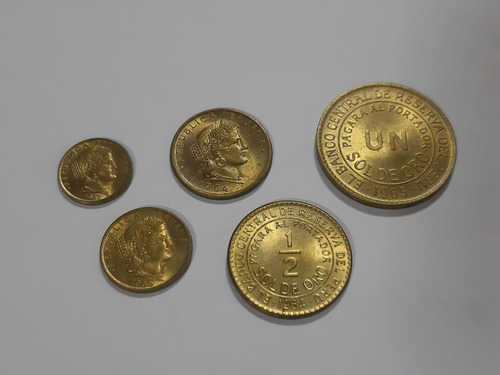 Monedas Del Perú Serie De Soles De Oro 1935 A 1965