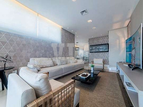 Imagem 11 de 30 de Cobertura Duplex, Alto Padrão, Vista Mar, Varanda Gourmet E Piscina Privativa Em Santos - Ap00420 - 68865520