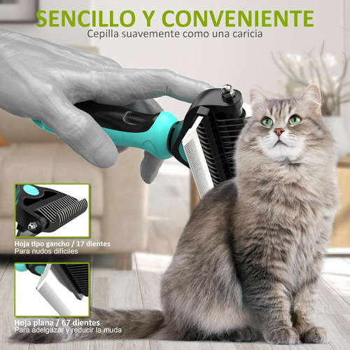 Profesional Cepillo Para Perro Chihuahua Cabeza Dual 2 En 1