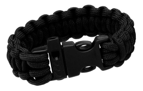 Pulseira Guepardo Paracord E Pederneira Survival M - Preto
