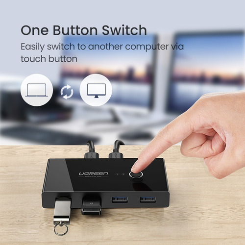 * Conmutador Usb 3.0 Seletor Kvm Usb 3.0 2 Piezas Con 4 Ent