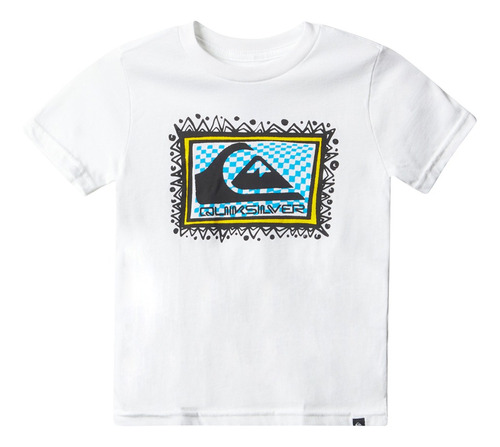 Polera Quiksilver Arcade Summer Niño White