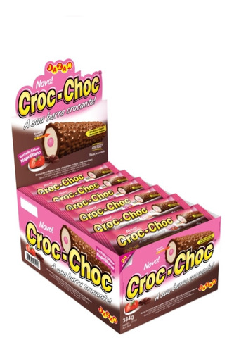 Barra De Chocolate Rellena Croc Choc X 24 Unidades