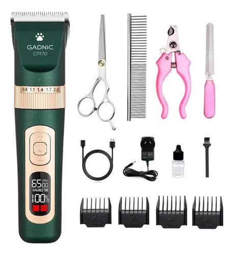 Cortadora De Pelo Canina Silenciosa Recargable 2000mah Kit