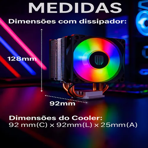 Cooler Cpu Ar Revenger G-vr343 Rgb Intel Lga 115x 2011 1700 Am4