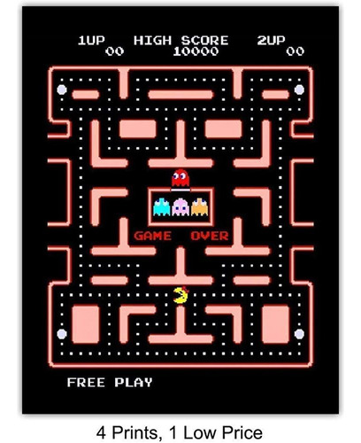 Juegos Clásicos De Arcade - Arcade Decor - 8x10 Wall Art Pri