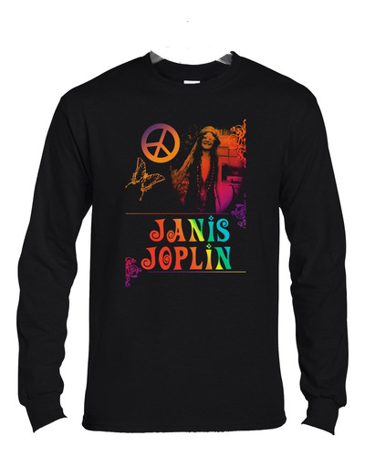 Polera Ml Janis Joplin Peace Rock Abominatron